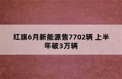 红旗6月新能源售7702辆 上半年破3万辆